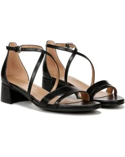 Naturalizer June Strappy Low Block Heel Dress Sandal | Heels